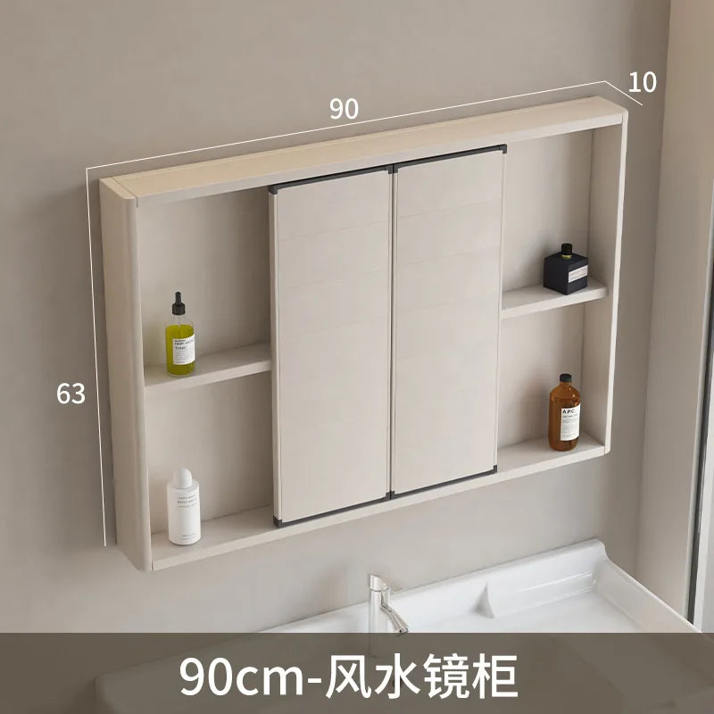 LED Bathroom Mirror Cabinet – Wall-Mounted with Defogger & Adjustable Shelf