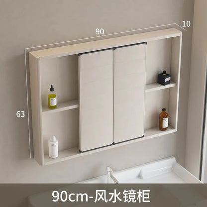 LED Bathroom Mirror Cabinet – Wall-Mounted with Defogger & Adjustable Shelf