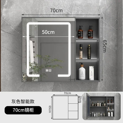 LED Bathroom Mirror Cabinet – Wall-Mounted Vanity with Storage