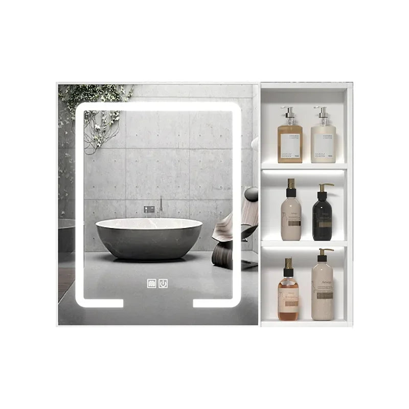 LED Bathroom Mirror Cabinet – Wall-Mounted Vanity with Storage