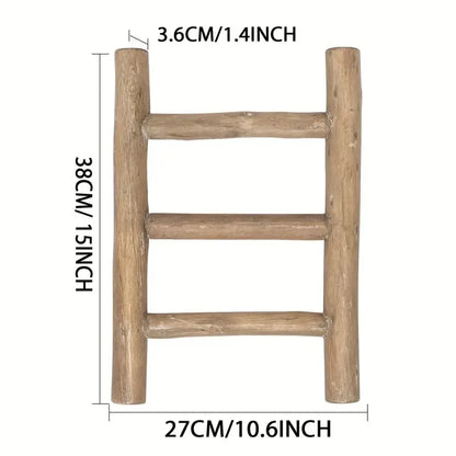 Wooden Towel Ladder Rack – Rustic Home & Bathroom Decor