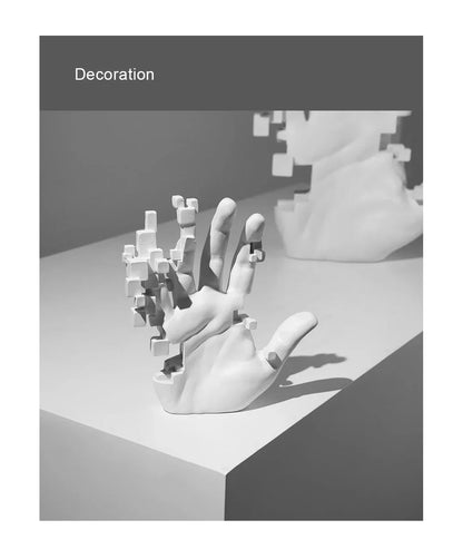 Modern Abstract Palm Hand Sculpture – Luxury Table Decor Figurine