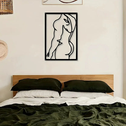 40×60cm Modern Metal Wall Art – Abstract Geometric Design