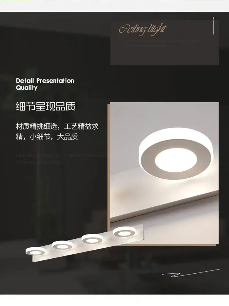 LED Wall Lamp – Mirror Front Light for Bathroom, Bedroom & Makeup Decor