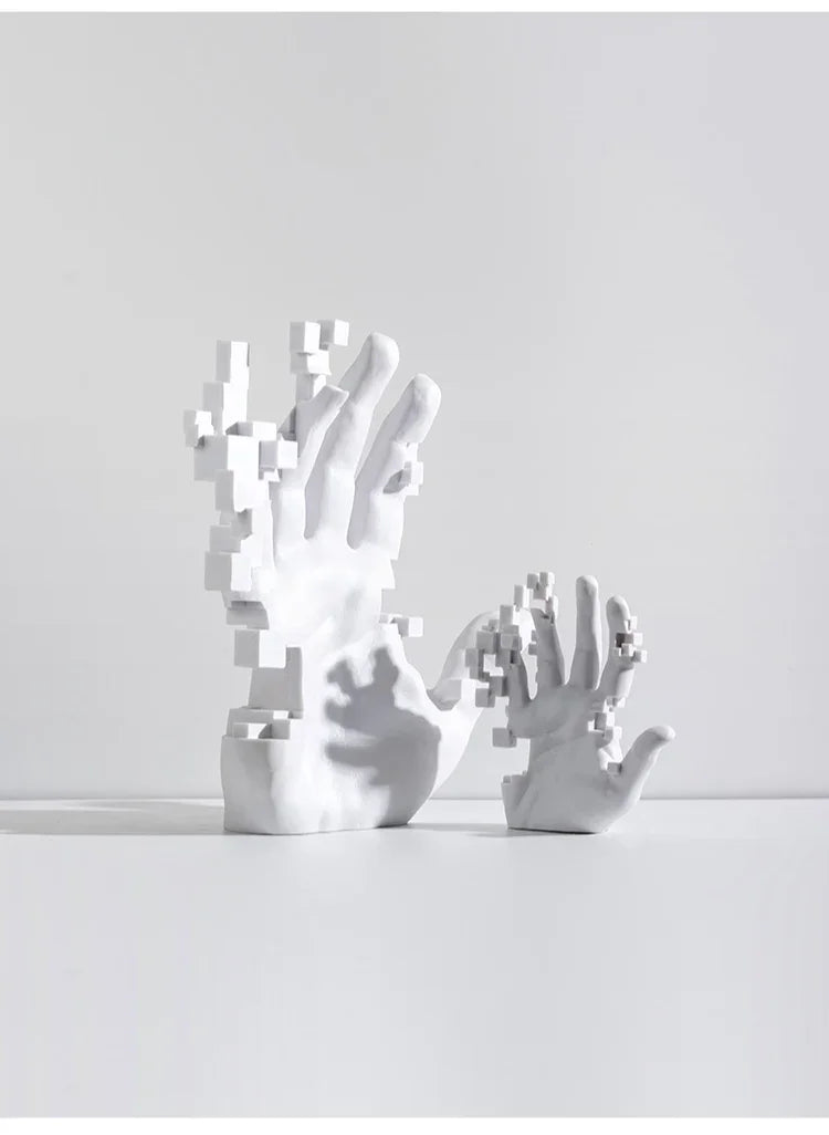 Modern Abstract Palm Hand Sculpture – Luxury Table Decor Figurine