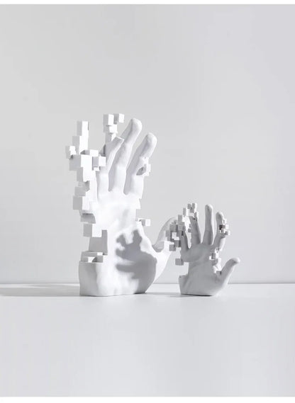 Modern Abstract Palm Hand Sculpture – Luxury Table Decor Figurine