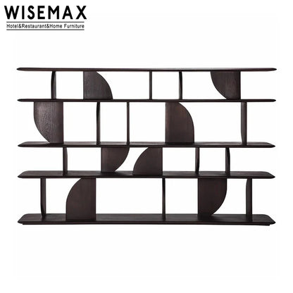 Modern Geometric Wooden Bookshelf – 2/5 Tier Display Storage Cabinet