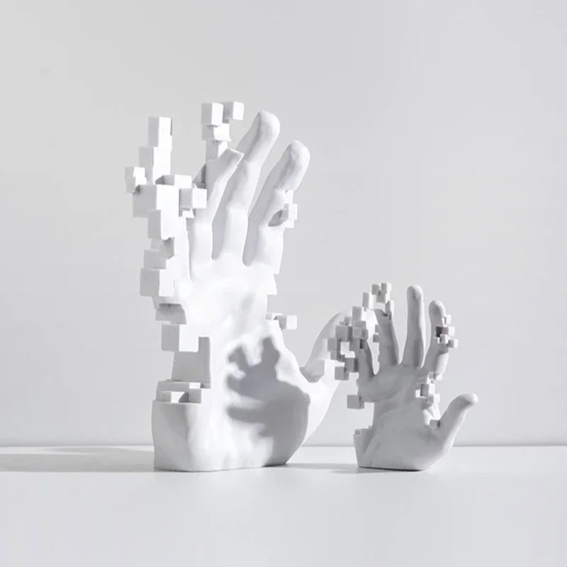 Modern Abstract Palm Hand Sculpture – Luxury Table Decor Figurine