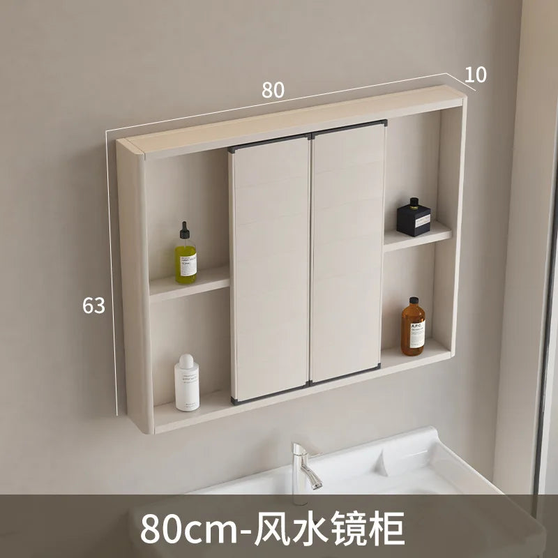 LED Bathroom Mirror Cabinet – Wall-Mounted with Defogger & Adjustable Shelf