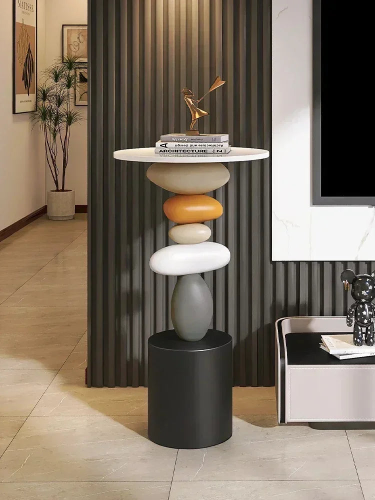 Creative Art Side Table – Modern Floor Decor & Small Coffee/Tea Table