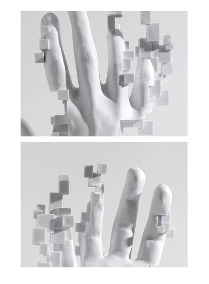Modern Abstract Palm Hand Sculpture – Luxury Table Decor Figurine