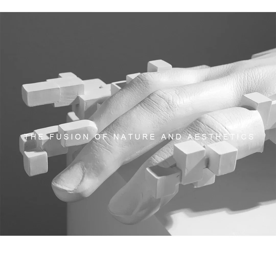Modern Abstract Palm Hand Sculpture – Luxury Table Decor Figurine