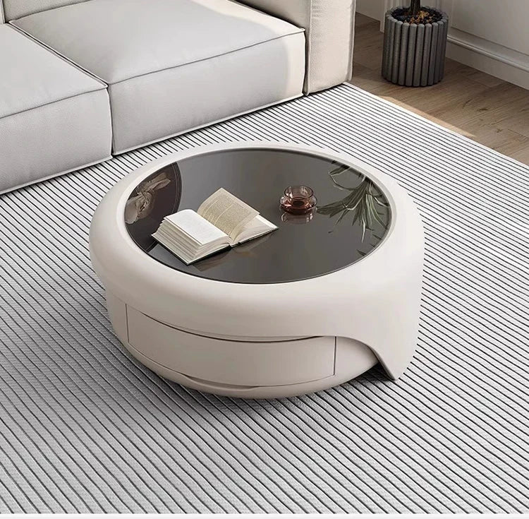 Modern Luxury Round Coffee Table – Minimalist Living Room Furniture