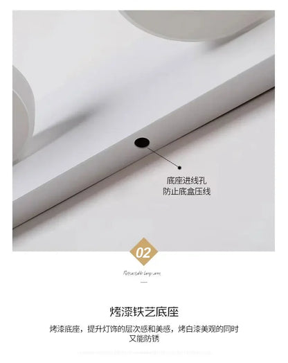 LED Wall Lamp – Mirror Front Light for Bathroom, Bedroom & Makeup Decor