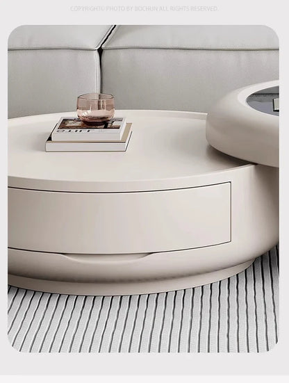 Modern Luxury Round Coffee Table – Minimalist Living Room Furniture