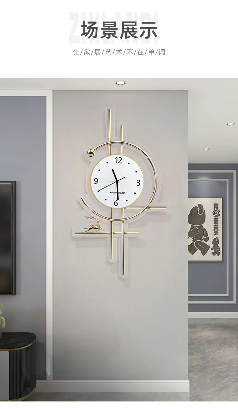 Xenomorph Metal Wall Clock – Creative Decor for Bathroom or Living Room