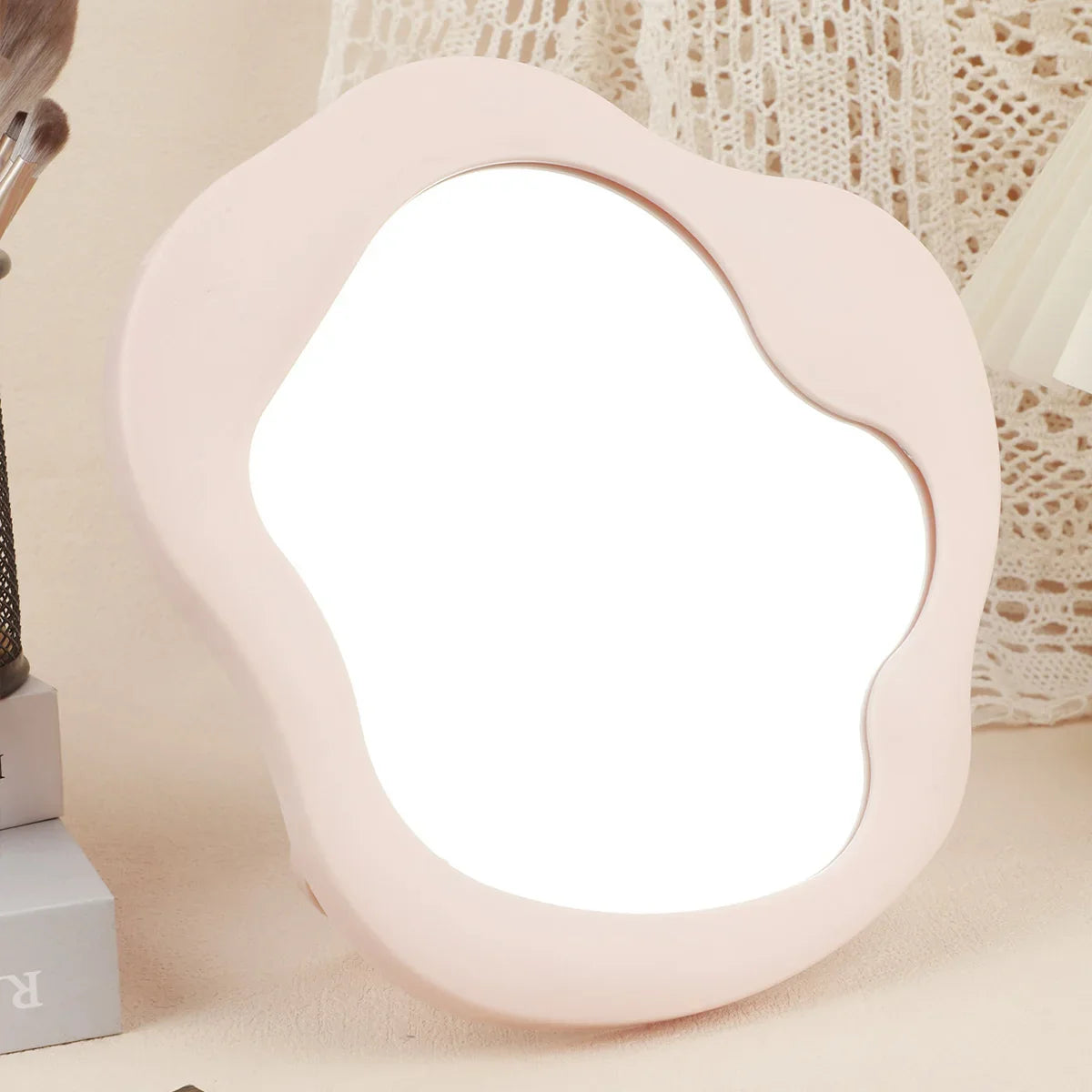 Aesthetic Tabletop Makeup Mirror – Bedroom & Desk Decor
