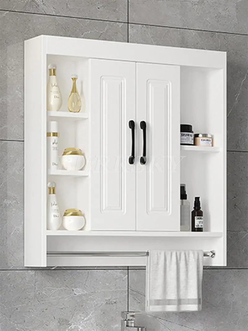 Over-Toilet Wooden Bathroom Cabinet – Space-Saving Storage & Shelves