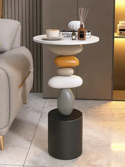 Creative Art Side Table – Modern Floor Decor & Small Coffee/Tea Table