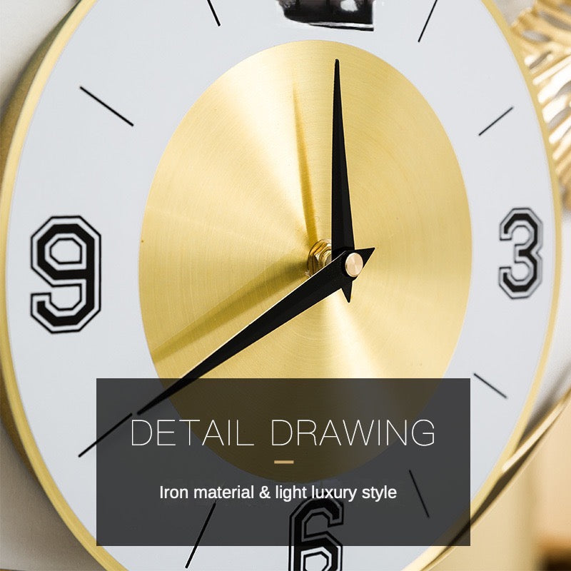 Metal Wall Clock – Artistic Home & Porch Decoration