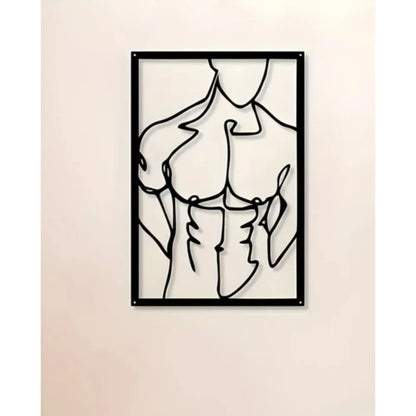 40×60cm Modern Metal Wall Art – Abstract Geometric Design