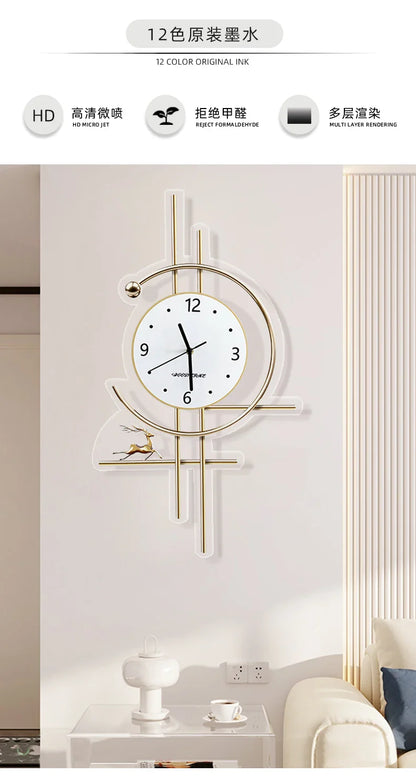 Xenomorph Metal Wall Clock – Creative Decor for Bathroom or Living Room