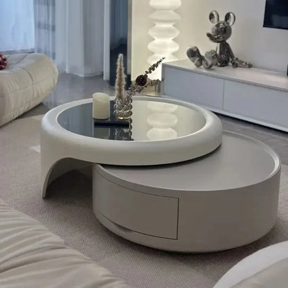 Modern Luxury Round Coffee Table – Minimalist Living Room Furniture