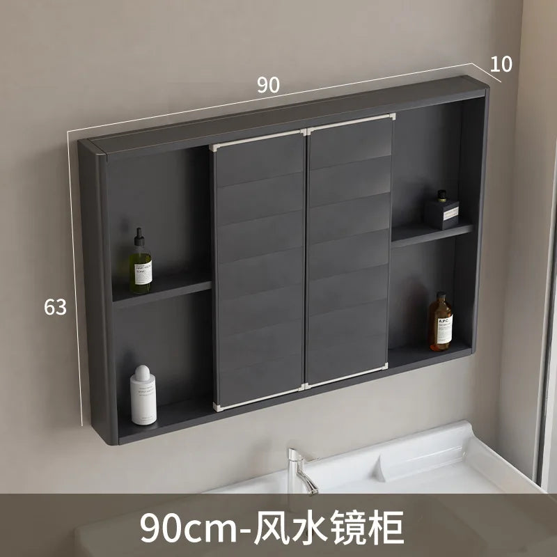 LED Bathroom Mirror Cabinet – Wall-Mounted with Defogger & Adjustable Shelf