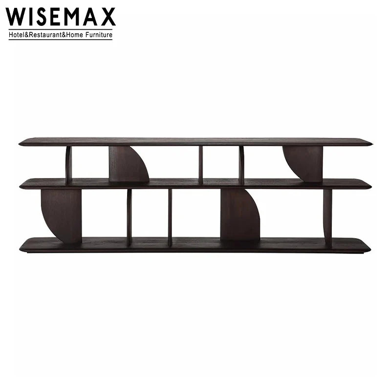 Modern Geometric Wooden Bookshelf – 2/5 Tier Display Storage Cabinet