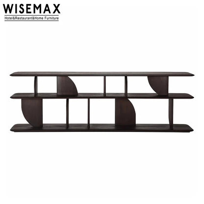 Modern Geometric Wooden Bookshelf – 2/5 Tier Display Storage Cabinet