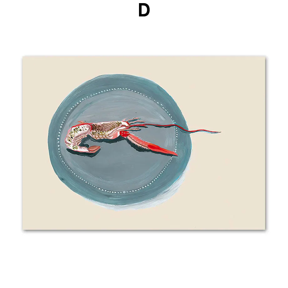 Abstract Girl Book Vase Canvas Art