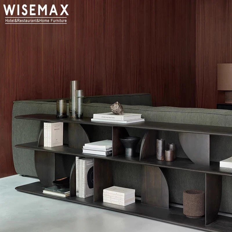 Modern Geometric Wooden Bookshelf – 2/5 Tier Display Storage Cabinet