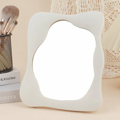 Aesthetic Tabletop Makeup Mirror – Bedroom & Desk Decor