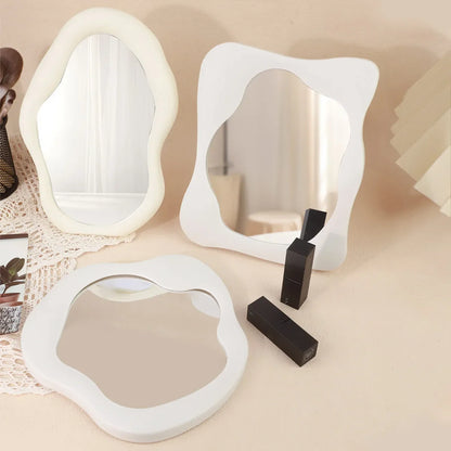Aesthetic Tabletop Makeup Mirror – Bedroom & Desk Decor