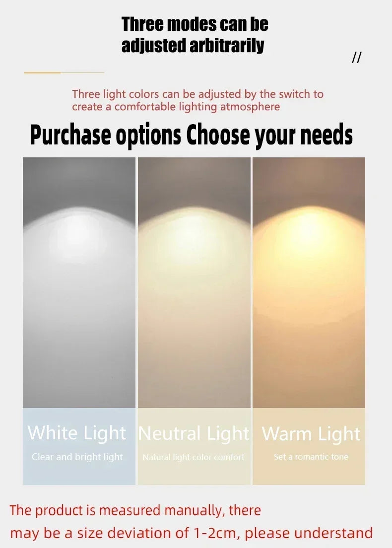 LED Bedside Table Lamp – Modern Bedroom Light & Home Decor Ornament