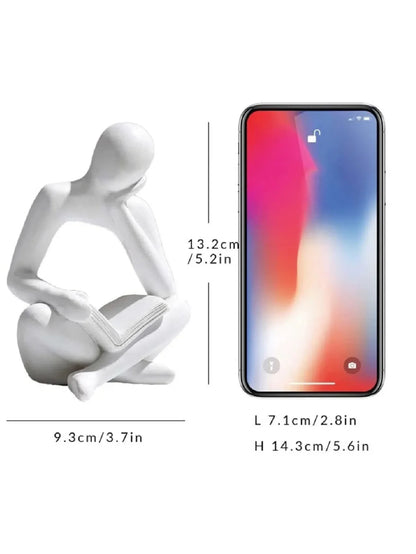 Modern Abstract Bookend – Creative Decor for Bookshelves & Cabinets