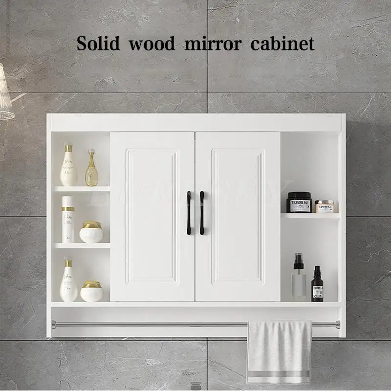 Over-Toilet Wooden Bathroom Cabinet – Space-Saving Storage & Shelves