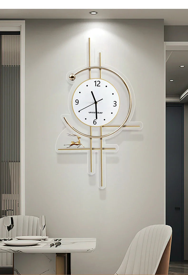 Xenomorph Metal Wall Clock – Creative Decor for Bathroom or Living Room