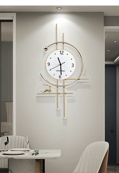 Xenomorph Metal Wall Clock – Creative Decor for Bathroom or Living Room