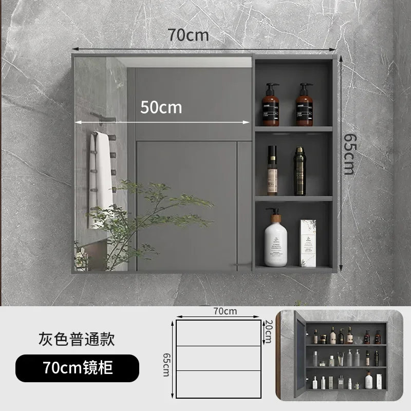 LED Bathroom Mirror Cabinet – Wall-Mounted Vanity with Storage