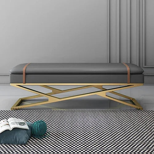 Luxury Nordic Bench – Elegant Makeup Stool & Entryway Seating