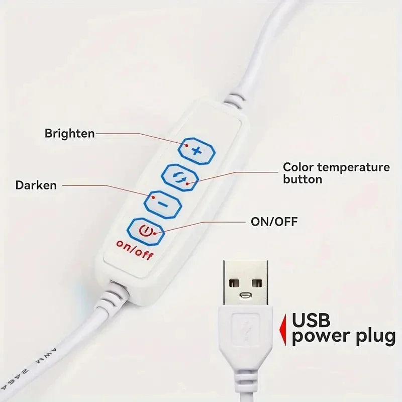 LED Bedside Table Lamp – Modern Bedroom Light & Home Decor Ornament