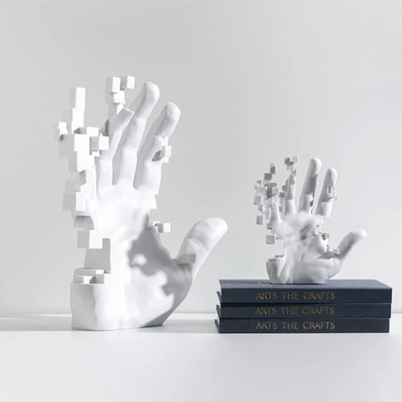 Modern Abstract Palm Hand Sculpture – Luxury Table Decor Figurine