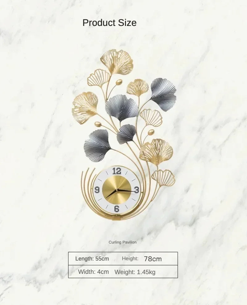 Metal Wall Clock – Artistic Home & Porch Decoration