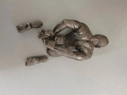 Wall Man Sculpture – Modern Resin Wall Art for Home & Living Room