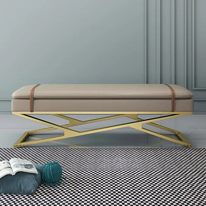 Luxury Nordic Bench – Elegant Makeup Stool & Entryway Seating