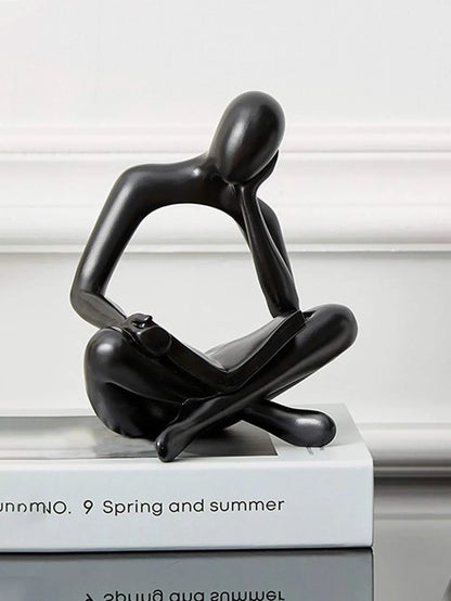 Modern Abstract Bookend – Creative Decor for Bookshelves & Cabinets