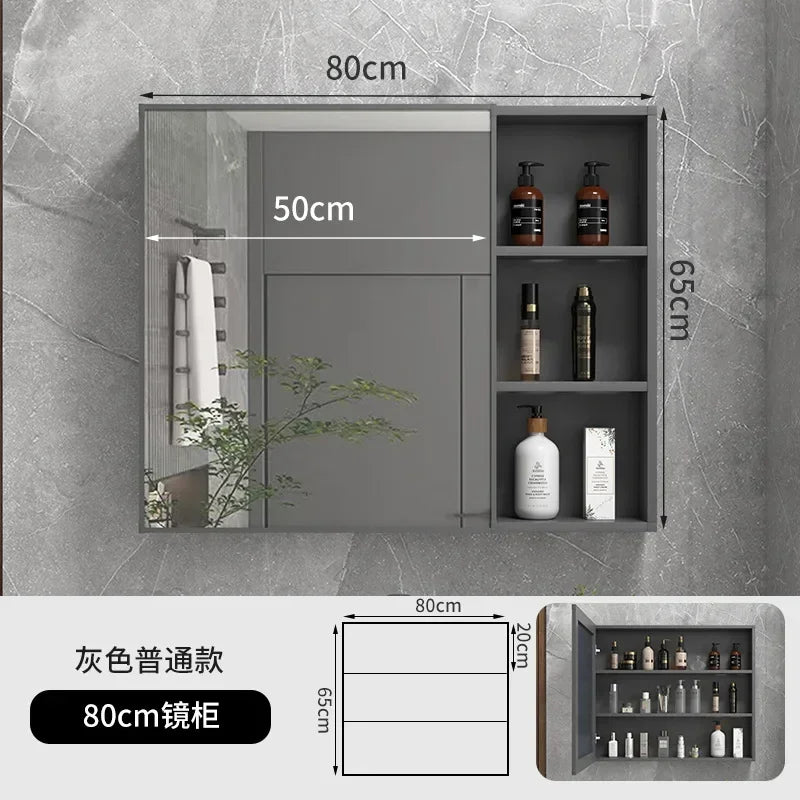 LED Bathroom Mirror Cabinet – Wall-Mounted Vanity with Storage