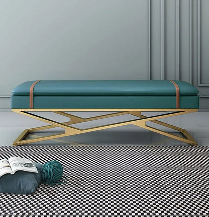 Luxury Nordic Bench – Elegant Makeup Stool & Entryway Seating