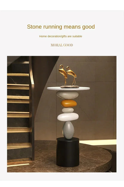 Creative Art Side Table – Modern Floor Decor & Small Coffee/Tea Table